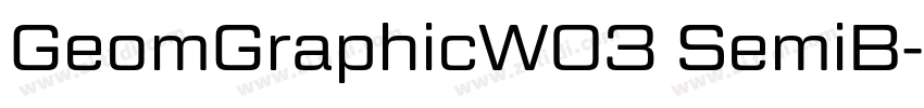 GeomGraphicW03 SemiB字体转换